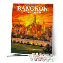 Laden Sie das Bild in den Galerie-Viewer, Reiseposter Bangkok, Der Große Palast