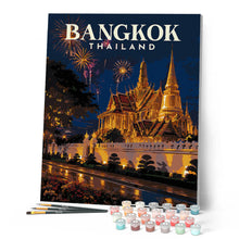 Laden Sie das Bild in den Galerie-Viewer, Reiseposter Bangkok
