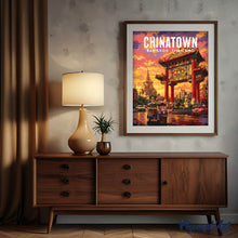 Laden Sie das Bild in den Galerie-Viewer, Reiseposter Bangkok, Lichter von Chinatown
