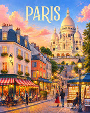 Laden Sie das Bild in den Galerie-Viewer, Malen nach Zahlen Figured'Art – Reiseposter Sacré-Cœur Paris