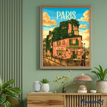 Laden Sie das Bild in den Galerie-Viewer, Reiseposter Montmartre Glanz