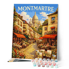 Laden Sie das Bild in den Galerie-Viewer, Reiseposter Montmartre