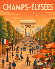 Laden Sie das Bild in den Galerie-Viewer, Malen nach Zahlen Figured'Art – Reiseposter Champs-Élysées