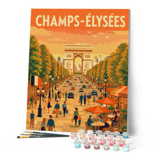 Laden Sie das Bild in den Galerie-Viewer, Reiseposter Champs-Élysées