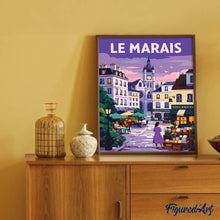 Laden Sie das Bild in den Galerie-Viewer, Reiseposter Le Marais