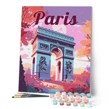 Laden Sie das Bild in den Galerie-Viewer, Reiseposter Triumphbogen Paris
