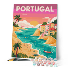 Laden Sie das Bild in den Galerie-Viewer, Reiseposter Portugiesische Atlantikküste