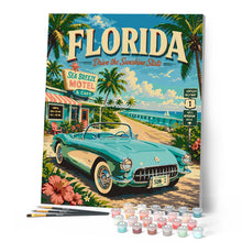Laden Sie das Bild in den Galerie-Viewer, Vintage-Poster Florida - Drive the Sunshine State