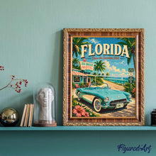 Laden Sie das Bild in den Galerie-Viewer, Vintage-Poster Florida - Drive the Sunshine State