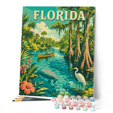 Laden Sie das Bild in den Galerie-Viewer, Vintage-Poster der Tierwelt Floridas