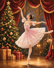Laden Sie das Bild in den Galerie-Viewer, Malen nach Zahlen Figured'Art – Die Weihnachts-Ballerina