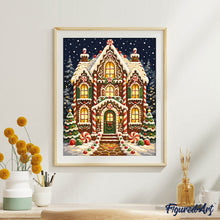 Laden Sie das Bild in den Galerie-Viewer, Weihnachtliches Lebkuchenhaus