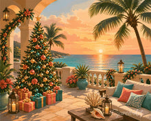 Laden Sie das Bild in den Galerie-Viewer, Malen nach Zahlen Figured'Art – Weihnachten am Ozean