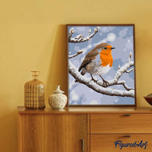 Laden Sie das Bild in den Galerie-Viewer, Winterrotkehlchen