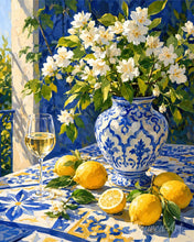 Laden Sie das Bild in den Galerie-Viewer, Malen nach Zahlen Figured'Art – Mediterrane Blüte