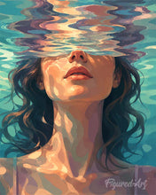 Laden Sie das Bild in den Galerie-Viewer, Malen nach Zahlen Figured'Art – Der Schleier des Wassers