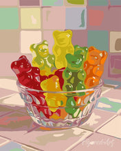 Laden Sie das Bild in den Galerie-Viewer, Malen nach Zahlen Figured'Art – Gummibärchen