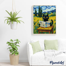 Laden Sie das Bild in den Galerie-Viewer, Van Goghs neugierige Katze