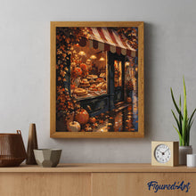 Laden Sie das Bild in den Galerie-Viewer, Konditoreifenster im Herbst