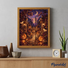 Laden Sie das Bild in den Galerie-Viewer, Verzaubertes Jack o Lantern Gartentor