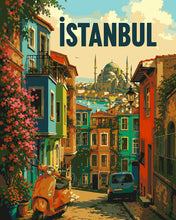 Laden Sie das Bild in den Galerie-Viewer, Malen nach Zahlen Figured'Art – Reiseplakat Istanbul