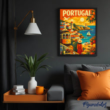 Laden Sie das Bild in den Galerie-Viewer, Reiseplakat Portugal