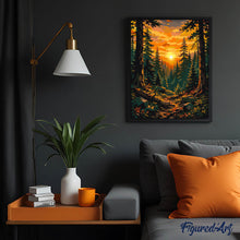 Laden Sie das Bild in den Galerie-Viewer, Goldener Kiefernwald