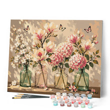 Laden Sie das Bild in den Galerie-Viewer, Magnolie und Schmetterlinge