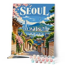 Laden Sie das Bild in den Galerie-Viewer, Reiseposter Seoul
