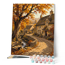 Laden Sie das Bild in den Galerie-Viewer, Herbstlicher Dorfweg