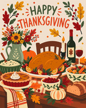 Laden Sie das Bild in den Galerie-Viewer, Malen nach Zahlen Figured'Art – Frohes Thanksgiving