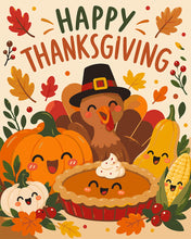 Laden Sie das Bild in den Galerie-Viewer, Malen nach Zahlen Figured'Art – Thanksgiving-Freunde