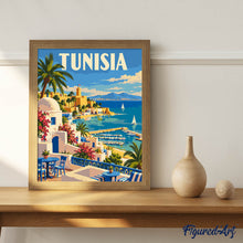 Laden Sie das Bild in den Galerie-Viewer, Reiseplakat Tunesien