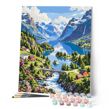 Laden Sie das Bild in den Galerie-Viewer, Lovatnet-See in Loen, Norwegen