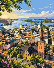 Laden Sie das Bild in den Galerie-Viewer, Malen nach Zahlen Figured'Art – Dom zu Oslo, Norwegen