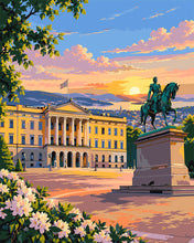 Laden Sie das Bild in den Galerie-Viewer, Malen nach Zahlen Figured'Art – Norwegischer Königspalast