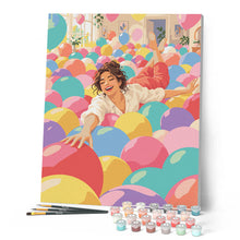 Laden Sie das Bild in den Galerie-Viewer, Schwimmen durch Luftballons