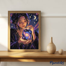 Laden Sie das Bild in den Galerie-Viewer, Leuchtendes Galaxie-Glas