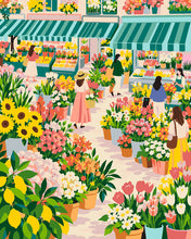 Laden Sie das Bild in den Galerie-Viewer, Malen nach Zahlen Figured'Art – Markt in voller Blüte