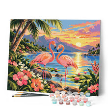 Laden Sie das Bild in den Galerie-Viewer, Flamingo-Sonnenuntergang