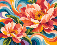 Laden Sie das Bild in den Galerie-Viewer, Malen nach Zahlen Figured'Art – Blumenwellen