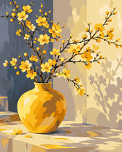 Laden Sie das Bild in den Galerie-Viewer, Malen nach Zahlen Figured'Art – Goldene Blüten