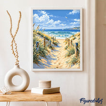 Laden Sie das Bild in den Galerie-Viewer, Sandweg zum Strand