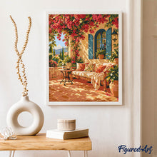 Laden Sie das Bild in den Galerie-Viewer, Terrasse in voller Blüte