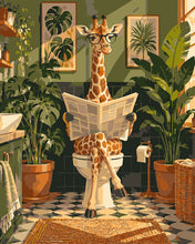 Laden Sie das Bild in den Galerie-Viewer, Malen nach Zahlen Figured'Art – Die Tageszeitung der Giraffe