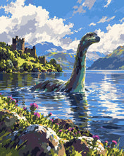 Laden Sie das Bild in den Galerie-Viewer, Malen nach Zahlen Figured'Art – Loch-Ness-Monster