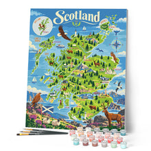 Laden Sie das Bild in den Galerie-Viewer, Schottland Touristenkarte