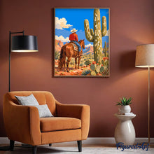 Laden Sie das Bild in den Galerie-Viewer, Cowboy mit Blick auf die Painted Desert