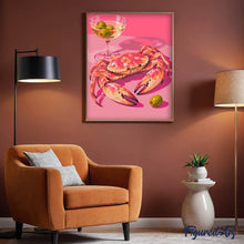 Laden Sie das Bild in den Galerie-Viewer, Rosa Krabbe mit Martini