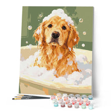 Laden Sie das Bild in den Galerie-Viewer, Schaumbad für den Golden Retriever